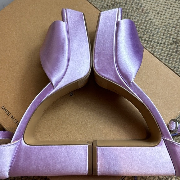 The Drop Women's Hamalie Platform Sandal, Lavender Satin, Size 9 - Picture 10 of 16